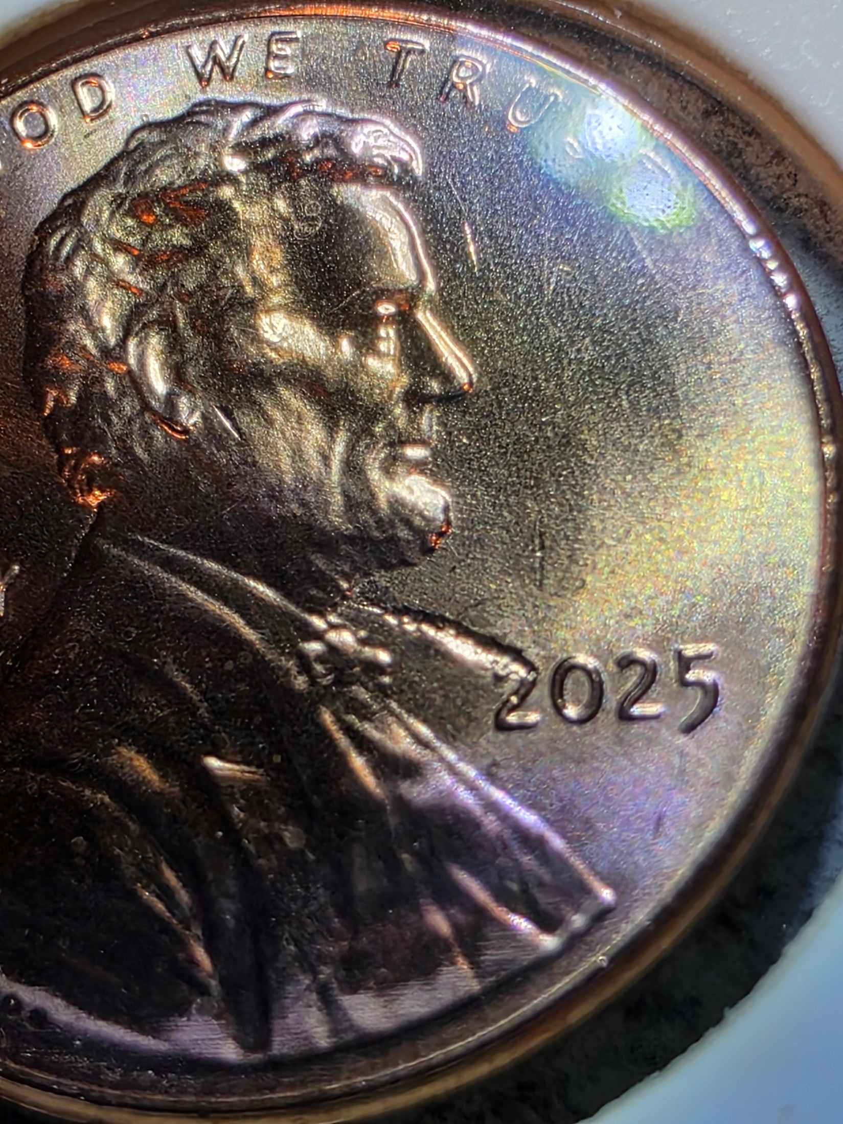 2025-P-Penny-From-New-Roll-With-What-I-Think-Are-Cud-Errors.-I-Have-More-Than-1-Of-These.